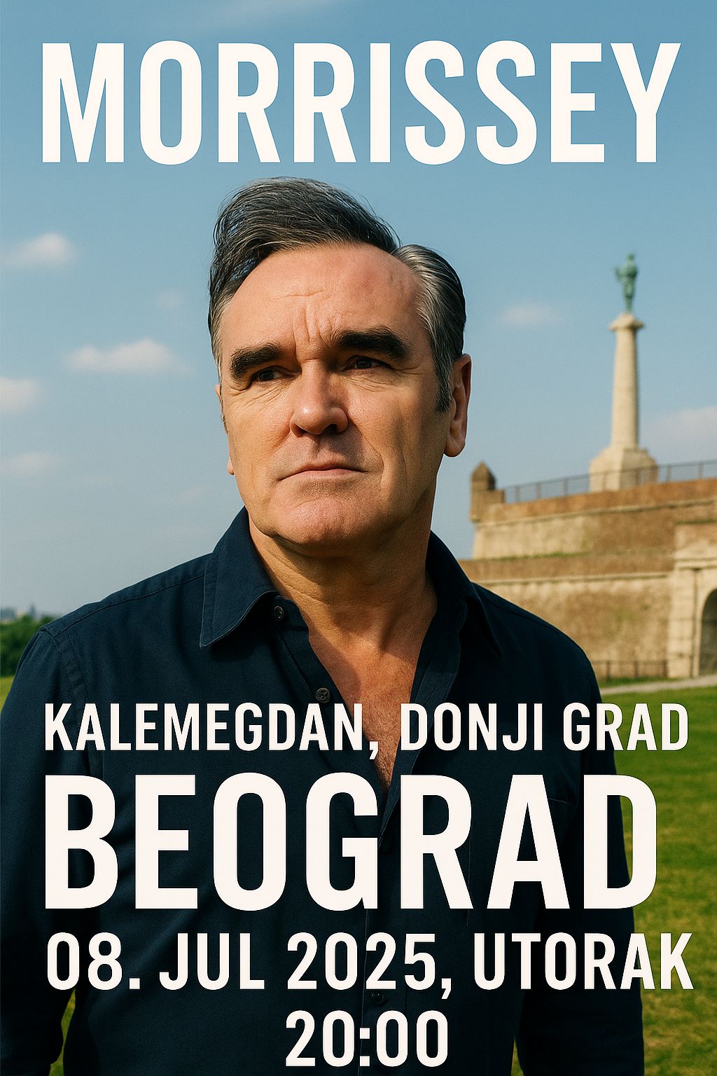 Morrissey koncert u Beogradu – Kalemegdan, 8. jul 2025.